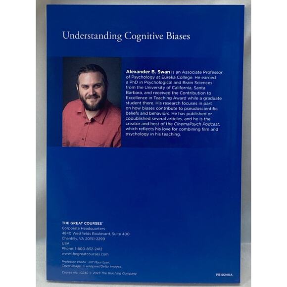 The Great Courses Understanding Cognitive Biases DVDs & Book - Picture 2 of 3